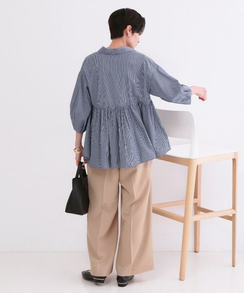 OPAQUE.CLIP / オペーク ドット クリップ シャツ・ブラウス | スキッパーペプラムブラウス【洗濯機OK】 | 詳細15