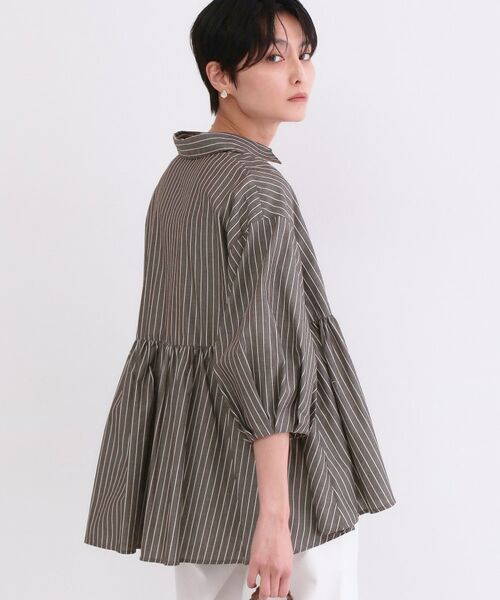 OPAQUE.CLIP / オペーク ドット クリップ シャツ・ブラウス | スキッパーペプラムブラウス【洗濯機OK】 | 詳細17