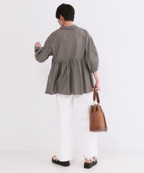 OPAQUE.CLIP / オペーク ドット クリップ シャツ・ブラウス | スキッパーペプラムブラウス【洗濯機OK】 | 詳細19