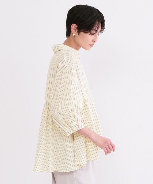 OPAQUE.CLIP / オペーク ドット クリップ シャツ・ブラウス | スキッパーペプラムブラウス【洗濯機OK】 | 詳細22