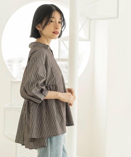 OPAQUE.CLIP / オペーク ドット クリップ シャツ・ブラウス | スキッパーペプラムブラウス【洗濯機OK】 | 詳細28