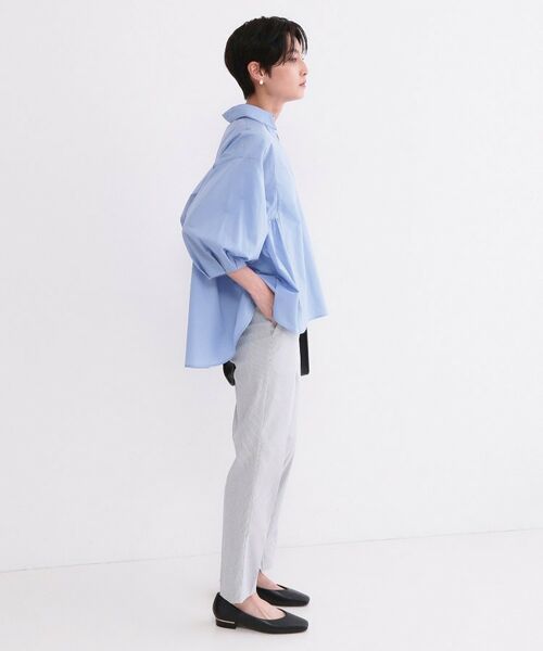 OPAQUE.CLIP / オペーク ドット クリップ シャツ・ブラウス | スキッパーペプラムブラウス【洗濯機OK】 | 詳細3