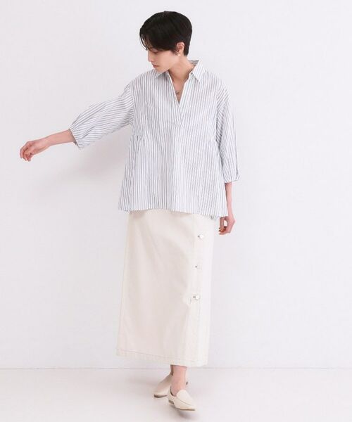 OPAQUE.CLIP / オペーク ドット クリップ シャツ・ブラウス | スキッパーペプラムブラウス【洗濯機OK】 | 詳細6