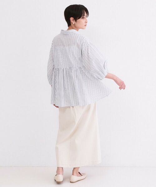 OPAQUE.CLIP / オペーク ドット クリップ シャツ・ブラウス | スキッパーペプラムブラウス【洗濯機OK】 | 詳細7