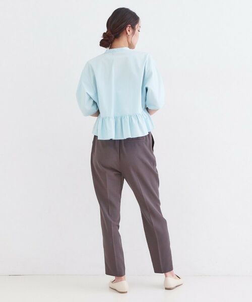 OPAQUE.CLIP / オペーク ドット クリップ シャツ・ブラウス | フリルペプラムシャツブラウス【洗濯機OK】 | 詳細11