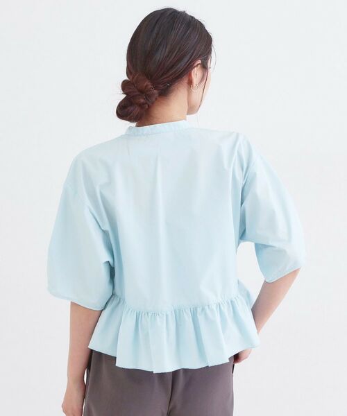 OPAQUE.CLIP / オペーク ドット クリップ シャツ・ブラウス | フリルペプラムシャツブラウス【洗濯機OK】 | 詳細15