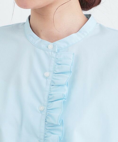 OPAQUE.CLIP / オペーク ドット クリップ シャツ・ブラウス | フリルペプラムシャツブラウス【洗濯機OK】 | 詳細16