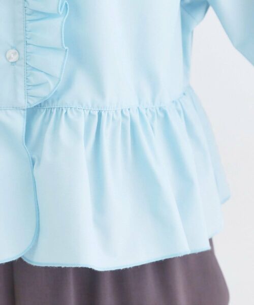 OPAQUE.CLIP / オペーク ドット クリップ シャツ・ブラウス | フリルペプラムシャツブラウス【洗濯機OK】 | 詳細19