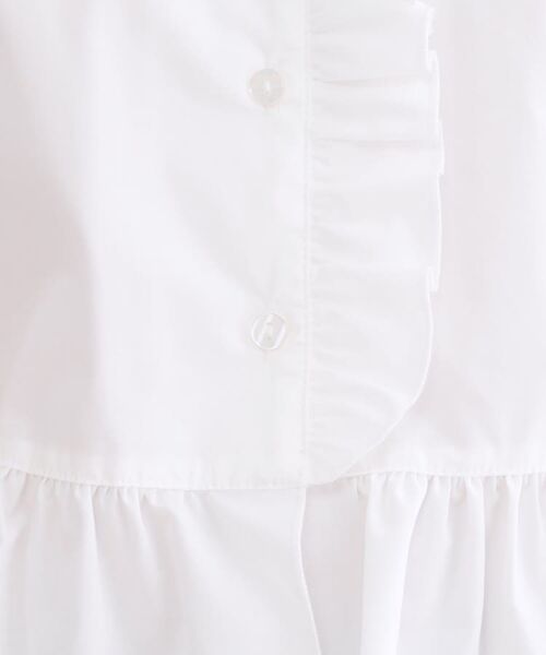 OPAQUE.CLIP / オペーク ドット クリップ シャツ・ブラウス | フリルペプラムシャツブラウス【洗濯機OK】 | 詳細4