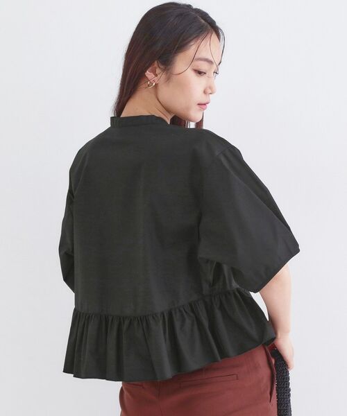 OPAQUE.CLIP / オペーク ドット クリップ シャツ・ブラウス | フリルペプラムシャツブラウス【洗濯機OK】 | 詳細5