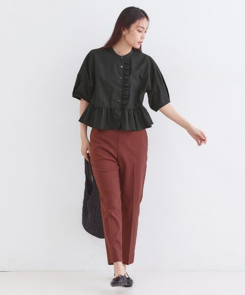 OPAQUE.CLIP / オペーク ドット クリップ シャツ・ブラウス | フリルペプラムシャツブラウス【洗濯機OK】 | 詳細6