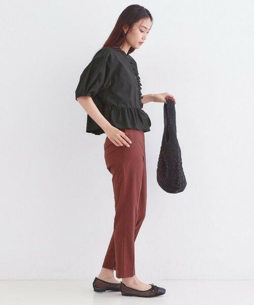 OPAQUE.CLIP / オペーク ドット クリップ シャツ・ブラウス | フリルペプラムシャツブラウス【洗濯機OK】 | 詳細7