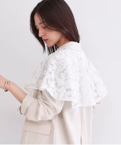 OPAQUE.CLIP / オペーク ドット クリップ マフラー・ショール・スヌード・ストール | 刺繍レースケープ【洗濯機OK】