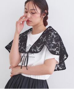 OPAQUE.CLIP / オペーク ドット クリップ マフラー・ショール・スヌード・ストール | 刺繍レースケープ【洗濯機OK】