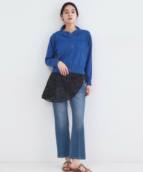 OPAQUE.CLIP / オペーク ドット クリップ マフラー・ショール・スヌード・ストール | 刺繍レースケープ【洗濯機OK】 | 詳細10