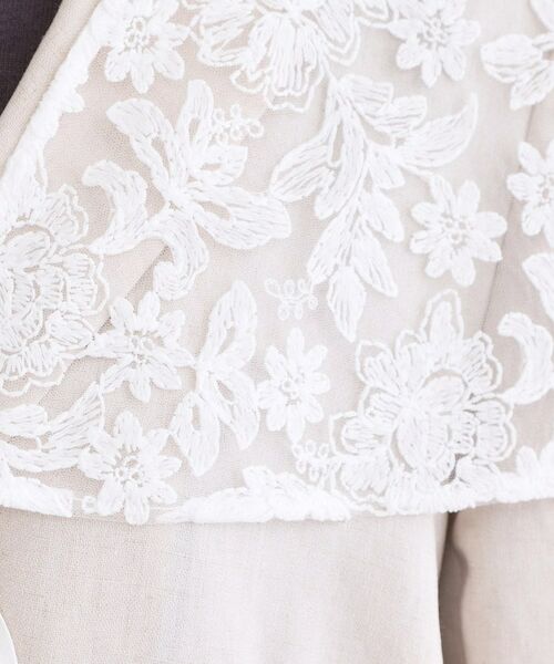 OPAQUE.CLIP / オペーク ドット クリップ マフラー・ショール・スヌード・ストール | 刺繍レースケープ【洗濯機OK】 | 詳細17