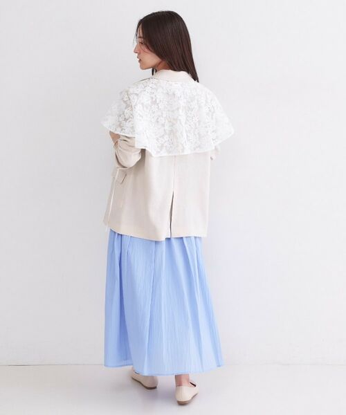 OPAQUE.CLIP / オペーク ドット クリップ マフラー・ショール・スヌード・ストール | 刺繍レースケープ【洗濯機OK】 | 詳細3