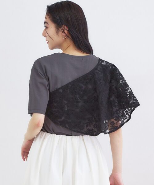 OPAQUE.CLIP / オペーク ドット クリップ マフラー・ショール・スヌード・ストール | 刺繍レースケープ【洗濯機OK】 | 詳細7