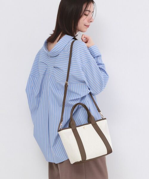 OPAQUE.CLIP / オペーク ドット クリップ トートバッグ | 【2WAY】キャンバス×合皮コンビミドルトート | 詳細5