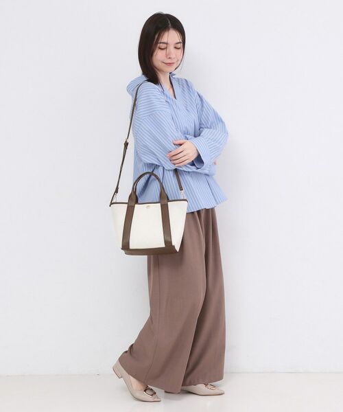 OPAQUE.CLIP / オペーク ドット クリップ トートバッグ | 【2WAY】キャンバス×合皮コンビミドルトート | 詳細6