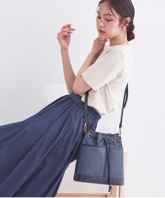 OPAQUE.CLIP / オペーク ドット クリップ ショルダーバッグ | 2WAY素材アソート巾着ショルダーバッグ