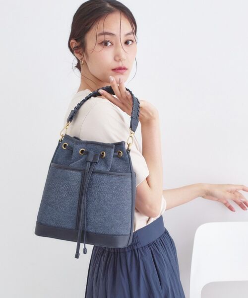 OPAQUE.CLIP / オペーク ドット クリップ ショルダーバッグ | 2WAY素材アソート巾着ショルダーバッグ | 詳細1