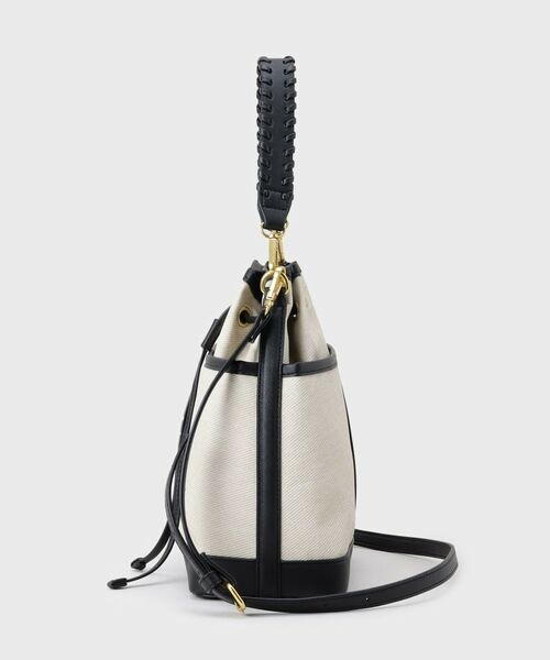 OPAQUE.CLIP / オペーク ドット クリップ ショルダーバッグ | 2WAY素材アソート巾着ショルダーバッグ | 詳細10