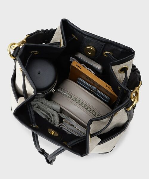 OPAQUE.CLIP / オペーク ドット クリップ ショルダーバッグ | 2WAY素材アソート巾着ショルダーバッグ | 詳細16