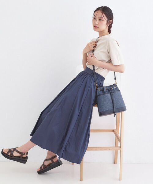 OPAQUE.CLIP / オペーク ドット クリップ ショルダーバッグ | 2WAY素材アソート巾着ショルダーバッグ | 詳細2