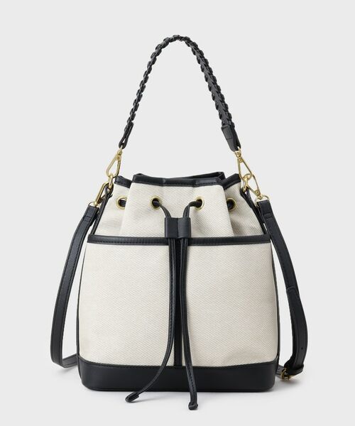 OPAQUE.CLIP / オペーク ドット クリップ ショルダーバッグ | 2WAY素材アソート巾着ショルダーバッグ | 詳細9