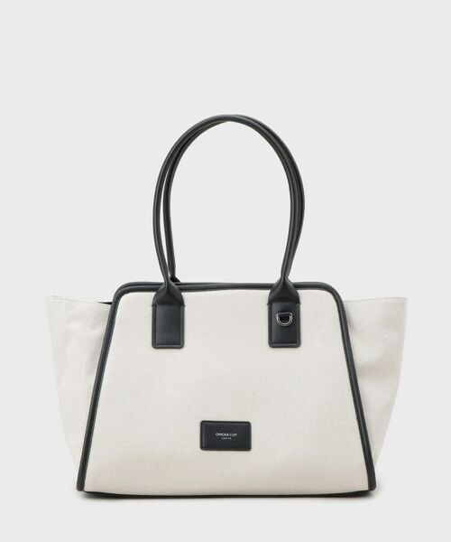 OPAQUE.CLIP / オペーク ドット クリップ トートバッグ | 合皮パイピングワイドトート | 詳細6
