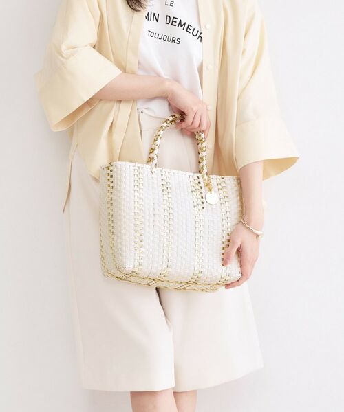 OPAQUE.CLIP / オペーク ドット クリップ トートバッグ | バイカラーミドルメルカドバッグ | 詳細1