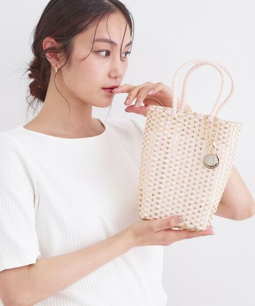 OPAQUE.CLIP / オペーク ドット クリップ トートバッグ | マルチカラーミニメルカドバッグ（ゴールド(007)）
