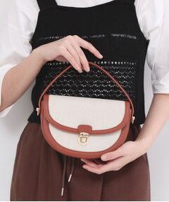 OPAQUE.CLIP / オペーク ドット クリップ ショルダーバッグ | 【2WAY】キャンバス×合皮コンビフロントデザインバッグ