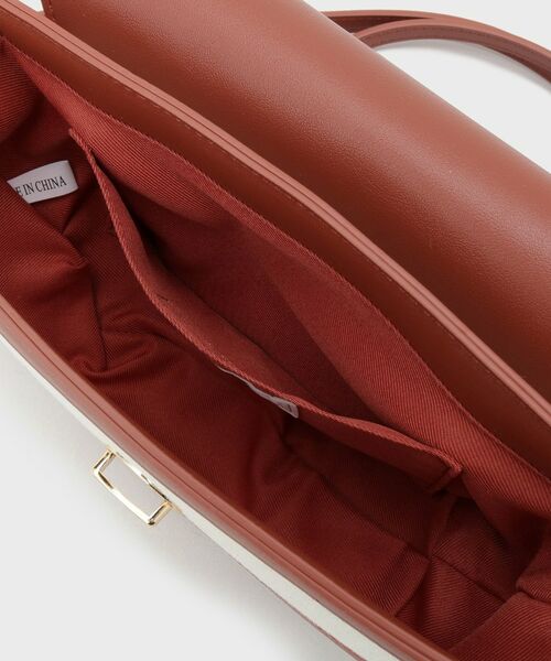 OPAQUE.CLIP / オペーク ドット クリップ ショルダーバッグ | 【2WAY】キャンバス×合皮コンビフロントデザインバッグ | 詳細13