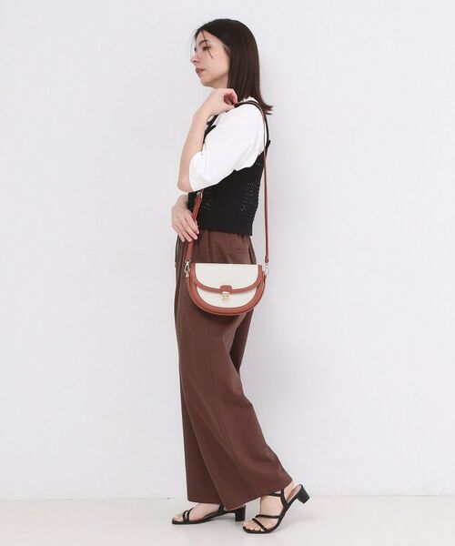 OPAQUE.CLIP / オペーク ドット クリップ ショルダーバッグ | 【2WAY】キャンバス×合皮コンビフロントデザインバッグ | 詳細2