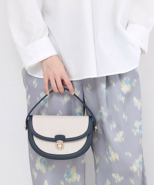 OPAQUE.CLIP / オペーク ドット クリップ ショルダーバッグ | 【2WAY】キャンバス×合皮コンビフロントデザインバッグ | 詳細3