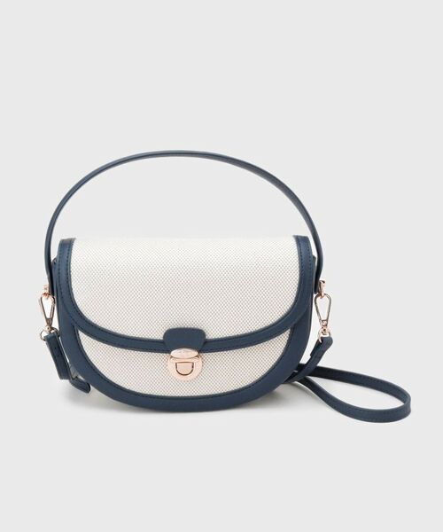 OPAQUE.CLIP / オペーク ドット クリップ ショルダーバッグ | 【2WAY】キャンバス×合皮コンビフロントデザインバッグ | 詳細6