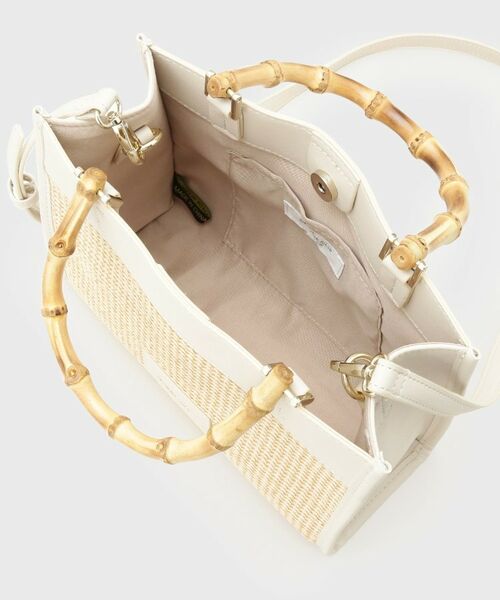 OPAQUE.CLIP / オペーク ドット クリップ トートバッグ | バンブーハンドルスクエアミドルトートバッグ【2WAY】 | 詳細14