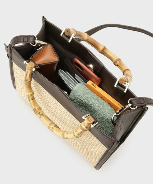 OPAQUE.CLIP / オペーク ドット クリップ トートバッグ | バンブーハンドルスクエアミドルトートバッグ【2WAY】 | 詳細16