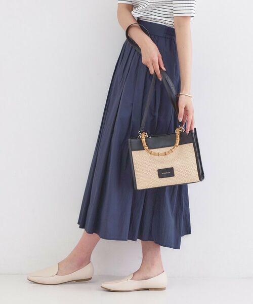 OPAQUE.CLIP / オペーク ドット クリップ トートバッグ | バンブーハンドルスクエアミドルトートバッグ【2WAY】 | 詳細3