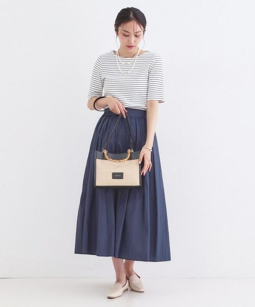 OPAQUE.CLIP / オペーク ドット クリップ トートバッグ | バンブーハンドルスクエアミドルトートバッグ【2WAY】 | 詳細4