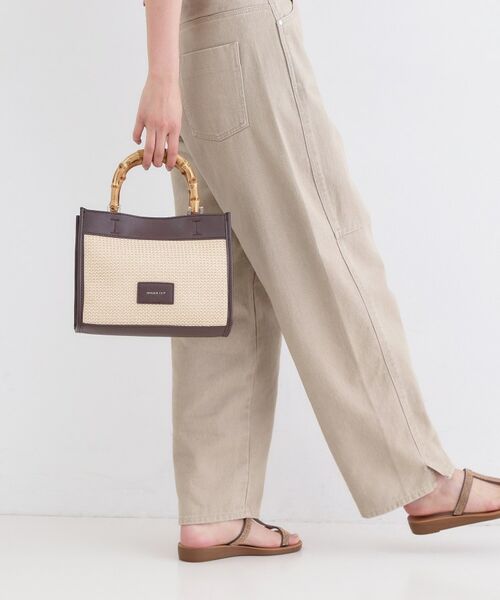 OPAQUE.CLIP / オペーク ドット クリップ トートバッグ | バンブーハンドルスクエアミドルトートバッグ【2WAY】 | 詳細5