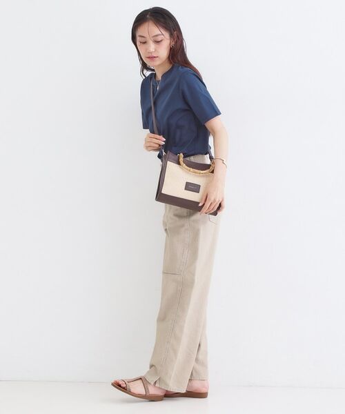 OPAQUE.CLIP / オペーク ドット クリップ トートバッグ | バンブーハンドルスクエアミドルトートバッグ【2WAY】 | 詳細6