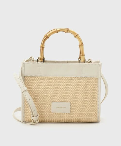 OPAQUE.CLIP / オペーク ドット クリップ トートバッグ | バンブーハンドルスクエアミドルトートバッグ【2WAY】 | 詳細7