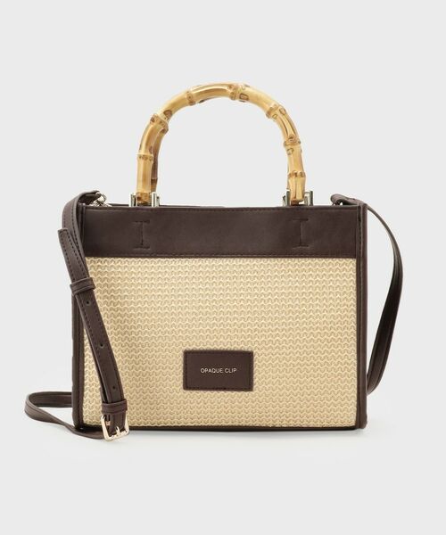 OPAQUE.CLIP / オペーク ドット クリップ トートバッグ | バンブーハンドルスクエアミドルトートバッグ【2WAY】 | 詳細9
