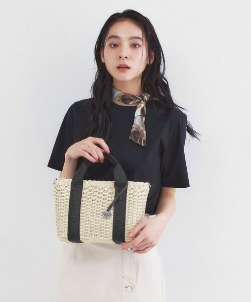 OPAQUE.CLIP / オペーク ドット クリップ トートバッグ | スクエアミドルペーパーかごバッグ【2WAY】 | 詳細1