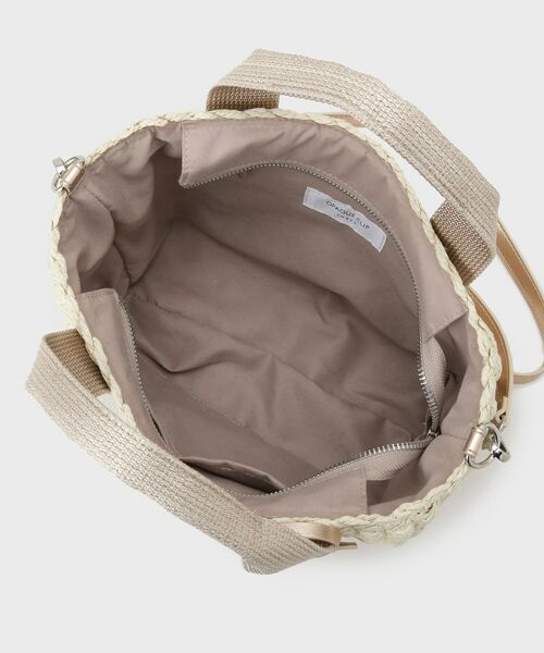 OPAQUE.CLIP / オペーク ドット クリップ トートバッグ | スクエアミドルペーパーかごバッグ【2WAY】 | 詳細15