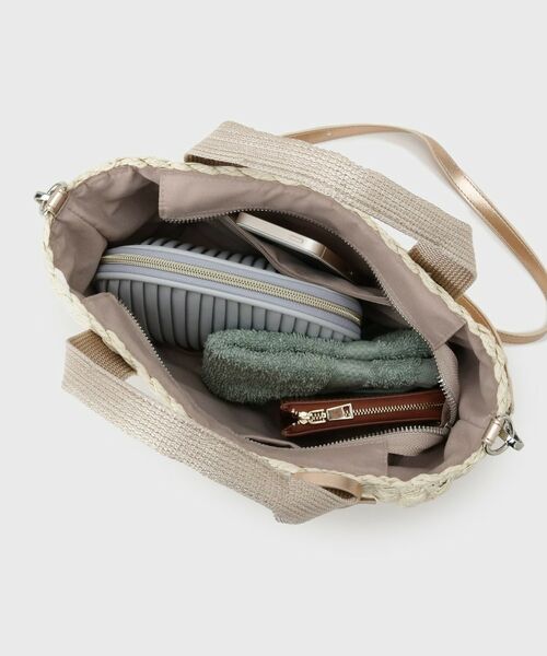 OPAQUE.CLIP / オペーク ドット クリップ トートバッグ | スクエアミドルペーパーかごバッグ【2WAY】 | 詳細16