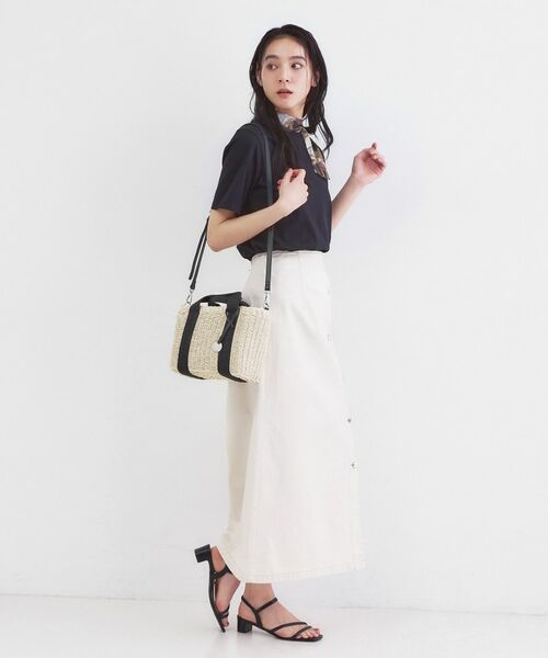 OPAQUE.CLIP / オペーク ドット クリップ トートバッグ | スクエアミドルペーパーかごバッグ【2WAY】 | 詳細2